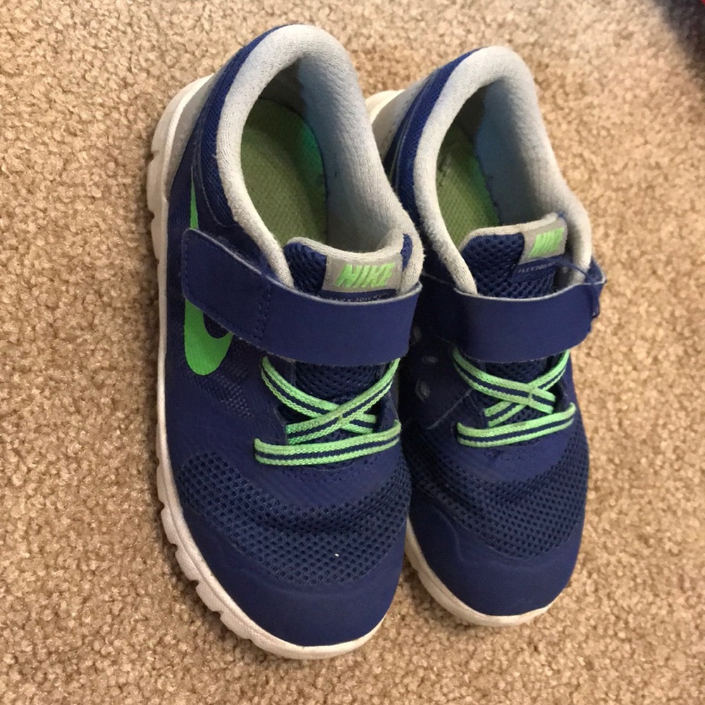 Nike toddler sneakers & blue puma sneakers